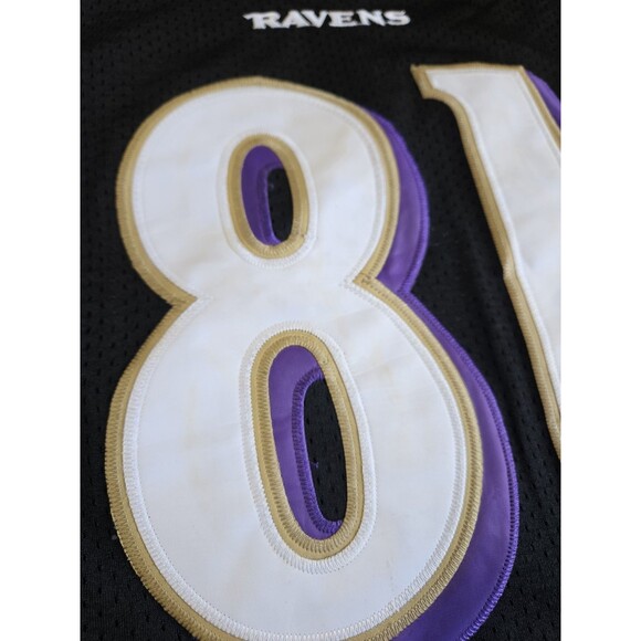 Baltimore Ravens Anquan Boldin Jersey #81 Men's 50 NFL Reebok On Field Stitched - Picture 10 of 11